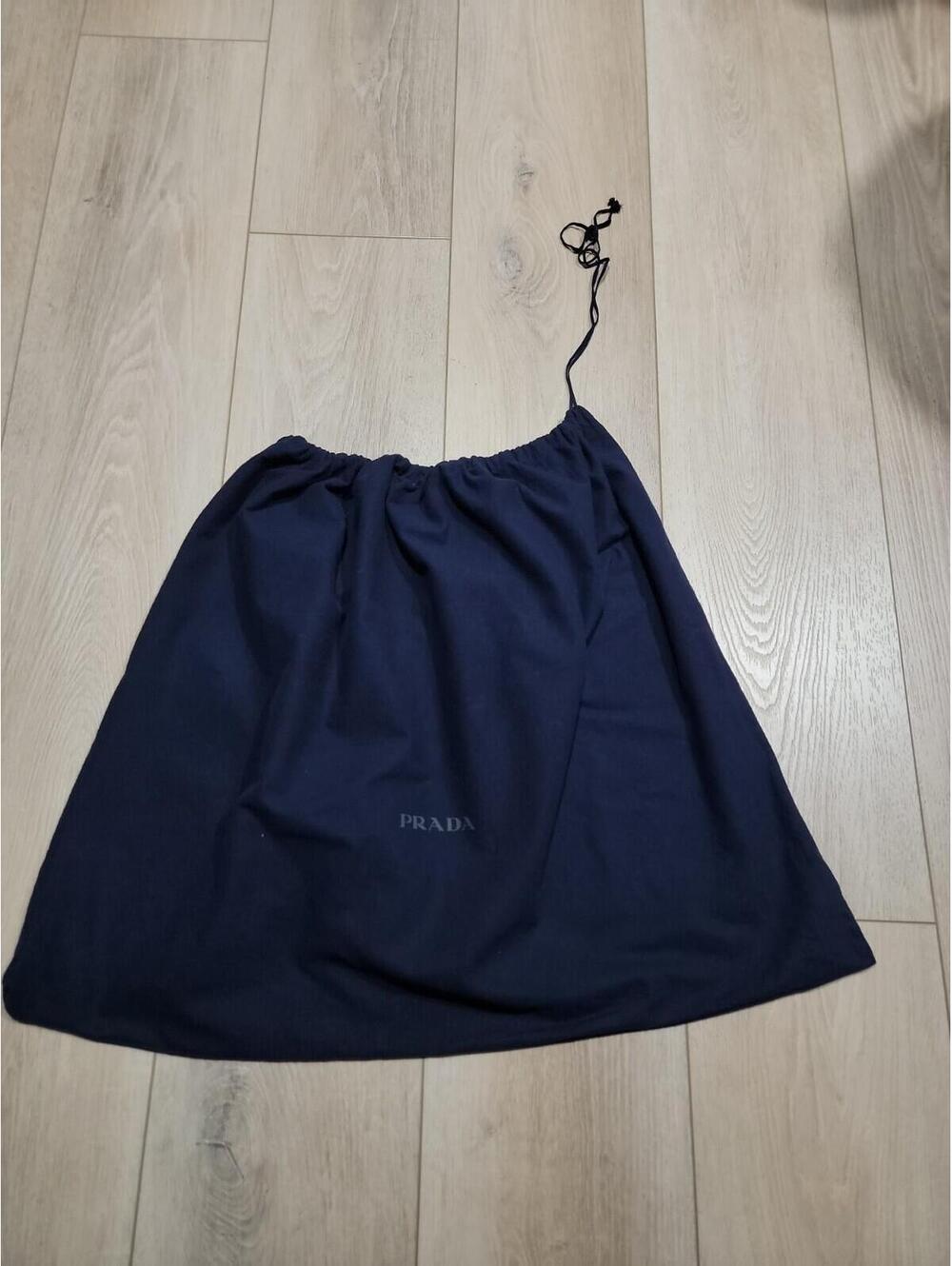 Prada Authentic Dust Bag 28"×24" Navy With Logo Large Bag # C1